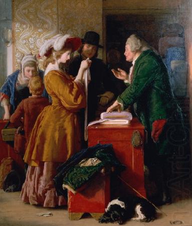 Choosing the Wedding Gown, William Mulready